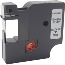 -/ Картридж ленточный Cactus CS-D1-45013 45013 черный/белый для Dymo LM 160, 210D, 280, PnP, 420P, 500 TS; Rhino Pro 6000, 5200, 4200
