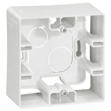 Коробка для накладного монтажа 1-местная белый ETIKA