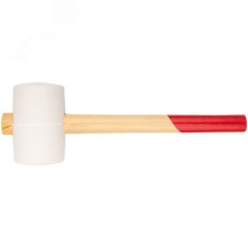 Киянка резиновая белая, деревянная ручка 80 мм (900 гр)