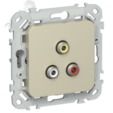 FLITE Розетка RCA РАрса-ФлШ шампань IEK