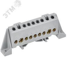 TEKFOR Шина L фаза в комбинированном DIN-изоляторе Стойка 8х12-9-Ср IEK