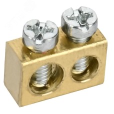 TEKFOR Шина нулевая сечение 6х9 2 отв. IEK