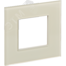 SKANDY Рамка 1-местная SK-F21B стекло беж. IEK