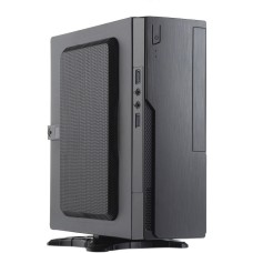Корпус с блоком питания 220Вт./ Case Foxline FL-BQ5, mITX, 1x5.25EXT(slim), 1x2.5INT, 2xUSB3.0, HDA, 1x40fan, w/220W TFX PSU, Tool-Free, w/1.2m EU pwr cord