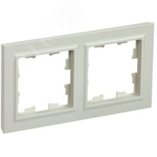 BRITE Рамка 2 поста РУ-2-БрКр бежевый