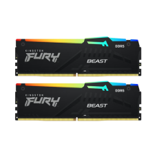 Память оперативная/ Kingston 32GB 5600MT/s DDR5 CL36 DIMM (Kit of 2) FURY Beast RGB EXPO