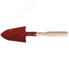 Совок посадочный с деревянной ручкой широкий