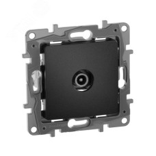 Розетка TV оконечная антрацит ETIKA