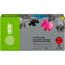 -/ Картридж струйный Cactus CS-PFI320BK черный (300мл) для Canon imagePROGRAF TM-200/TM-200 MFP L24ei/T