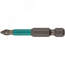 Биты 10 шт, сталь S2, с насечкой, ''Профи'' РН 1x50 мм