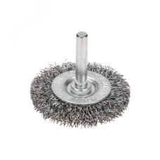 Щетка дисковая для дрели, витая стальная, 50мм