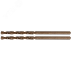 Сверла по металлу HSS с добавкой кобальта 5% Профи в блистере 2.5 мм (2 шт)
