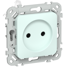 FLITE Розетка без заземления без защитных шторок 10А РС01-0-ФлХЛ холодный лед IEK