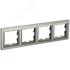 BRITE Рамка 4 поста РУ-4-БрШ шампань