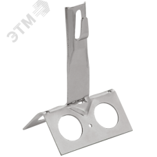 Держатель проводника круглого 6-8 мм для конька широкого h 80 мм нержавеющая сталь