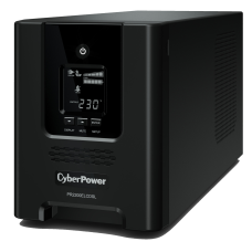 ИБП CyberPower PR2200ELCDSL, Line-Interactive, 2200VA/1980W, 8 IEC-320 С13, 1 IEC C19 розеток, USB&Serial, SNMPslot, LCD дисплей, Black, 0.5х0.6х0.3м., 28.4кг., замена для АРС SMC2000I, SMC2000I-RS и SMT2200I/ UPS Line-Interactive CyberPower PR2200ELCDSL 