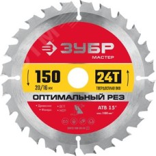 Диск пильный по дереву Оптимальный рез, 150X20/16 мм, 24Т