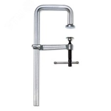 Струбцина U-образная цельнометаллическая легкая 250/120, усилие: 4 кН, с Т-образной рукояткой