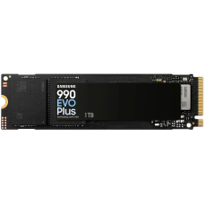 Твердотельные накопители/ Samsung SSD 990 EVO Plus, 1000GB, M.2(22x80mm), NVMe 2.0, NVMe 2.0, PCIe 4.0 x4, V-NAND TLC, R/W 7150/6300MB/s, IOPs 850 000/1 350 000, TBW 600, DWPD 0.3 (12 мес.)