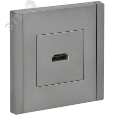 FORTE&PIANO Розетка HDMI FP540 сталь IEK