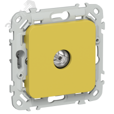 FLITE Розетка TV экранированная проходная тип M РТВм-1-1-2-ФлЖК желтый карри IEK