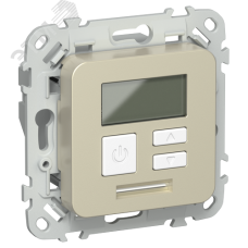 FLITE Термостат электронный с дисплеем 16А Т-ФлШ шампань IEK