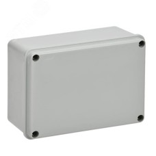 Коробка распаячная КМ41262 для открытой проводки  150х110х85мм гладкие стенки IP55 серая IEK