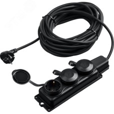 Удлинитель силовой КГ-325-Ш3, КГ, 3 x 2.5 мм2, IP44, 15 м, 3 гнезда, 4000 Вт, Профессионал