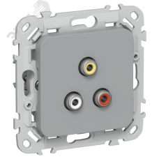 FLITE Розетка RCA РАрса-ФлС серый IEK