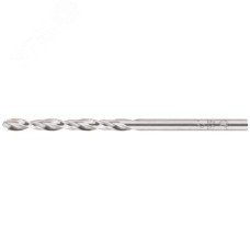 Сверло по металлу HSS полированное, центровочный наконечник, Р6М5, блистер 3,2х65 мм