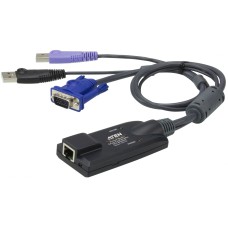 Модуль удлинителя, SVGA+KBD+MOUSE USB 2.0+AUDIO,  50 метр., для подкл. комплекта перключат. KN2124v/KN2140v/KN4124v/KN4140v, макс.разреш. 1920х1200, RJ45+HD-DB15+USB A-тип+2xMINI JACK, Female+4xMale, без Б.П.,(Virtual Media DDC2B)/ USB Virtual Media KVM A