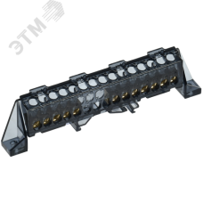 TEKFOR Шина N ноль в комбинированном DIN-изоляторе Стойка 6х9-(5+7)-Ч IEK
