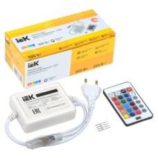 Контроллер с ПДУ ИК RGB 3 канала 220 В 1 А 500 Вт