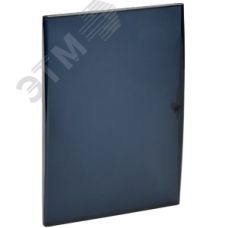 Дверца для корпуса пластикового ЩРН(В)-П-36 IP41 черная прозрачная TEKFOR