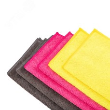 Салфетка из микрофибры, автомобильная, 25х25см, 200 гр/м2, 6 шт.