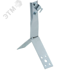 Держатель проводника круглого 6-10 мм винтовой для конька h 100 мм оцинкованная сталь HDZ