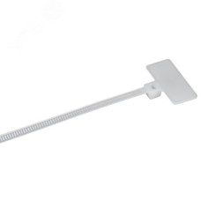 Хомут P6.6 маркерный белый 2.5х200мм 100шт/упак IEK