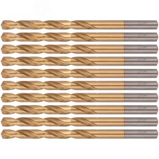 Сверла HSS по металлу, титановое покрытие 5.5 мм (10 шт)