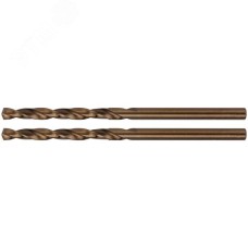 Сверла по металлу HSS с добавкой кобальта 5% Профи в блистере 3.5 мм (2 шт)