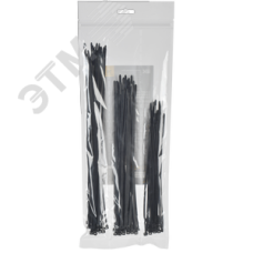Набор хомутов 3,6х200, 3,6х250, 3,6х300 чер. (75шт/упак)