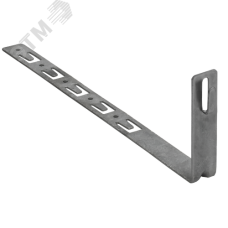 Держатель проводника круглого 6-8мм черепичная кровля с крючком L=330мм оцинкованная cталь TD IEK