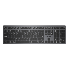 Клавиатура A4Tech Fstyler FBX50C черный USB беспроводная BT/Radio slim Multimedia (FBX50C GREY)