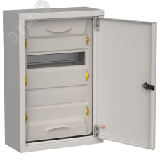 TITAN 5 Корпус металлический ЩРн-24 (1х24) 460х310х140мм IP31 серый (одна дверь) IEK