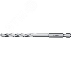 Сверло по металлу с шестигранным хвостовиком сталь Р6М5 класс А, ПРОФ-А 4.2х93мм
