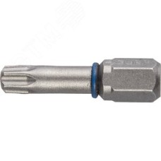 Биты ''ЭКСПЕРТ'' торсионные кованые, обточенные, хромомолибденовая сталь, тип хвостовика C 1/4'', T15, 25мм, 2шт