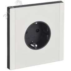 FORTE&PIANO Розетка 1-местная с заземлением с защитными шторками безвинтовое крепление 16А FP213M металл белый IEK
