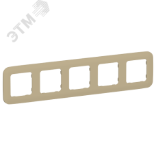 FLITE ARTISTIC Рамка 5-местная РУ-5-А-ФлХ хаки IEK