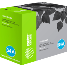 -/ Картридж лазерный Cactus CS-CC364A CC364A черный (10000стр.) для HP LJ P4014/P4015/P4515