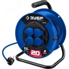 Удлинитель силовой на катушке ПВС-315, ПВС, 3 x 1.5 мм2, 20 м, 3500 Вт, IP44, Профессионал