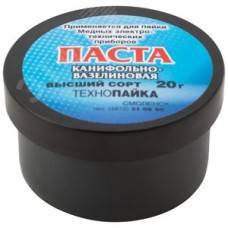 Флюс Паста с канифолью (низкотемпературный нейтральный флюс), баночка 20 гр